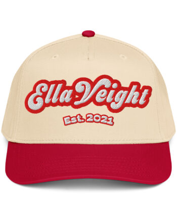 Red-Khaki Snapback cap