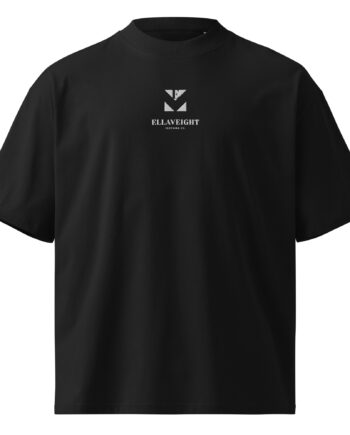 PREMIUM WHITE STITCH oversized high neck t-shirt